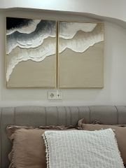 Ocean  Dokulu Tablo 2'li Set