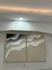 Ocean  Dokulu Tablo 2'li Set