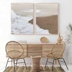 Dalga Dokulu Tablo 2'li Set